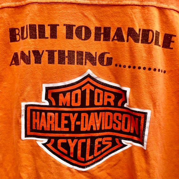 vintage 70's CHAMPION HARLEY DAVIDSON MOTORCYCLES single stitch